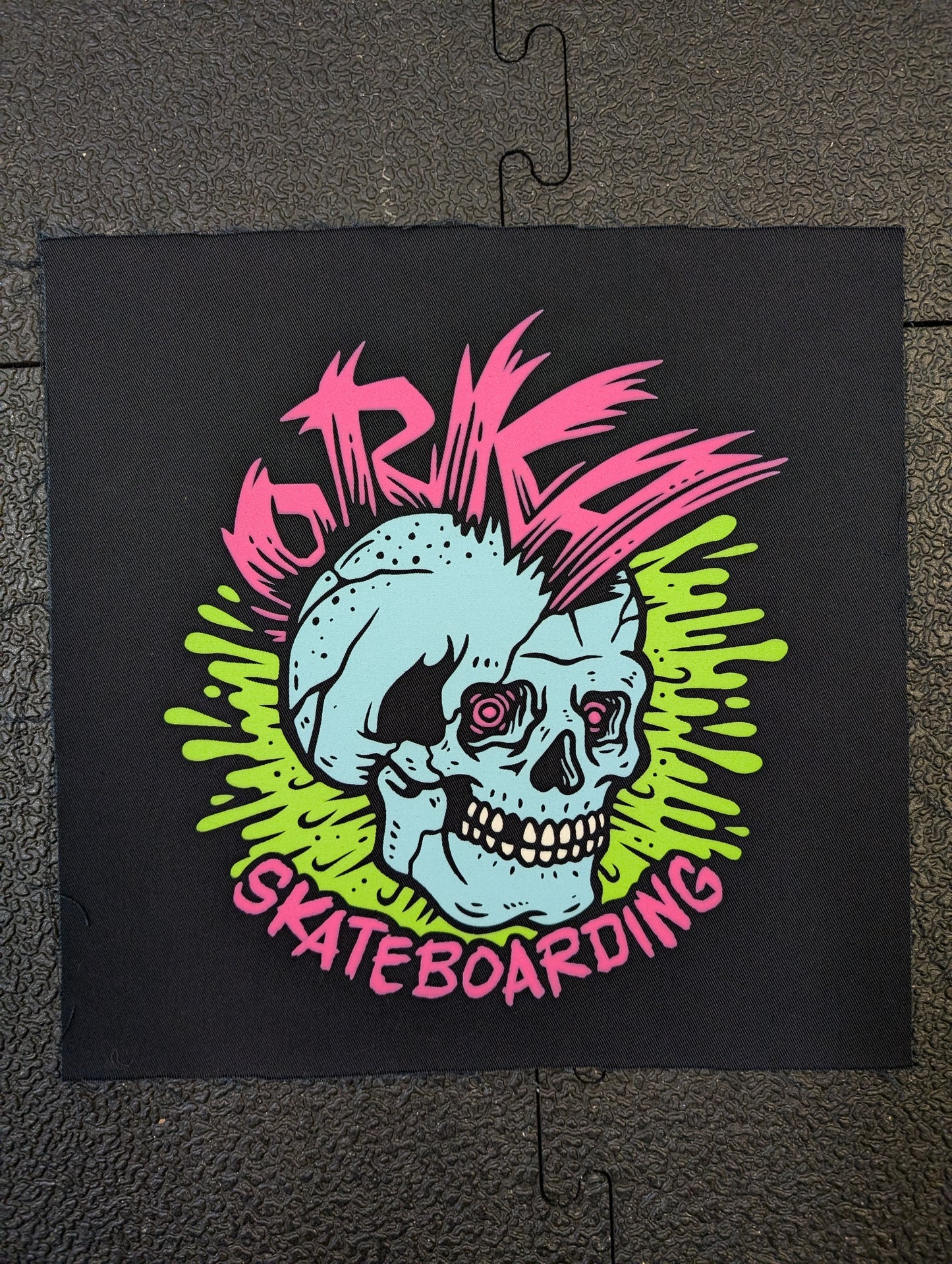 Mohawk Skull Splash Back Patch